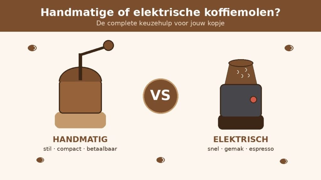 handmatige of elektrische koffiemolen