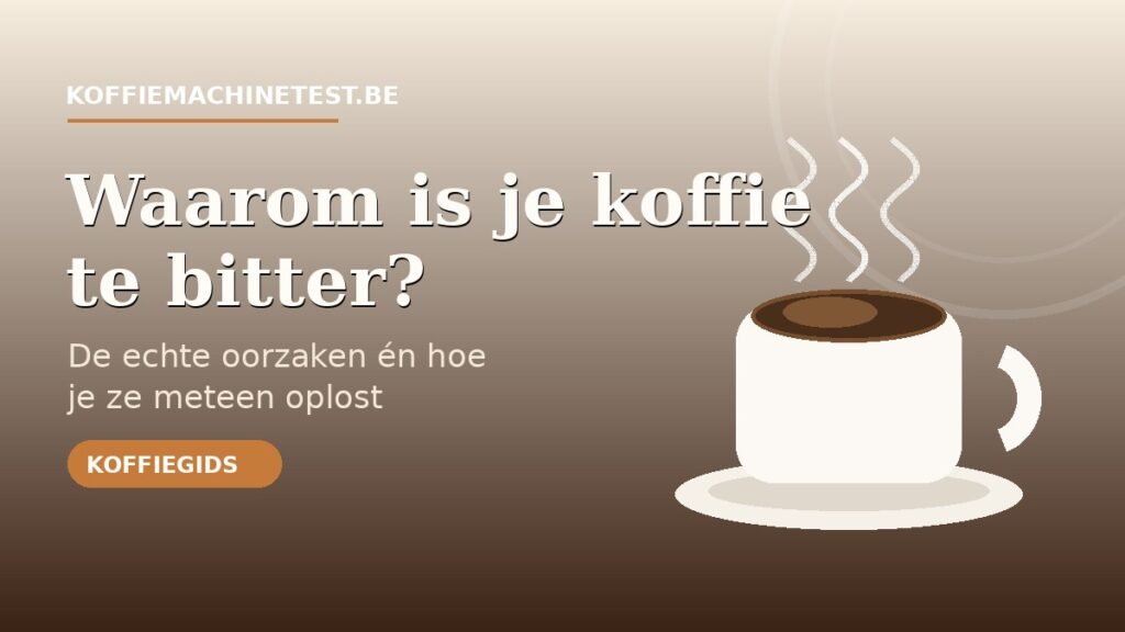 waarom is mijn koffie te bitter